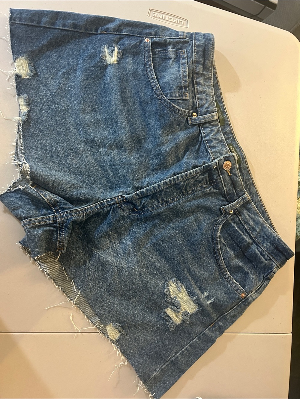wild fable Distressed Blue Denim Jean Shorts
